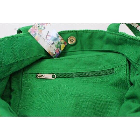 Crochet Watermelon Tote Bag Lined beach summer tote boho America and Beyond NWT - Picture 4 of 5